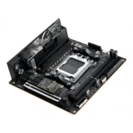 ASUS ROG STRIX X870-I GAMING WIFI - Motherboard - mini ITX - Socket AM5 - AMD X870 Chipset - USB4, USB 3.2 Gen 2, USB-C 3.2 Gen2, USB 3.2 Gen 1 - Wi-Fi 7, Bluetooth, 2.5 Gigabit LAN - onboard graphics (CPU required) - HD Audio (8-channel) - 2