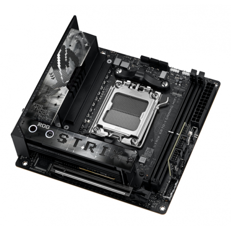 ASUS ROG STRIX X870-I GAMING WIFI - Motherboard - mini ITX - Socket AM5 - AMD X870 Chipset - USB4, USB 3.2 Gen 2, USB-C 3.2 Gen2, USB 3.2 Gen 1 - Wi-Fi 7, Bluetooth, 2.5 Gigabit LAN - onboard graphics (CPU required) - HD Audio (8-channel) - 15