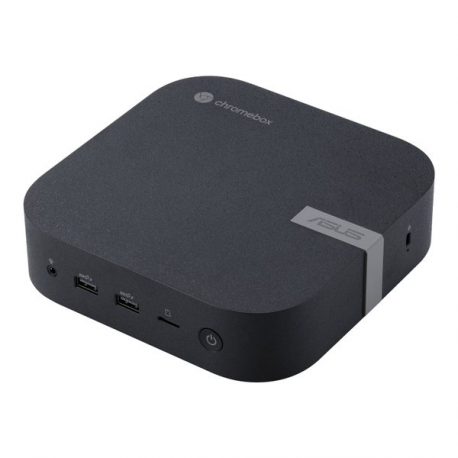 ASUS Chromebox 5 SC002UN - Mini PC 1 x Celeron 7305 up to - RAM 4 GB - SSD 128 GB - NVMe - UHD Graphics - Gigabit Ethernet, 2.5 Gigabit Ethernet, Bluetooth 5.2, IEEE 802.11ax (Wi-Fi 6E) - Chrome OS - monitor: none - eco black - 4