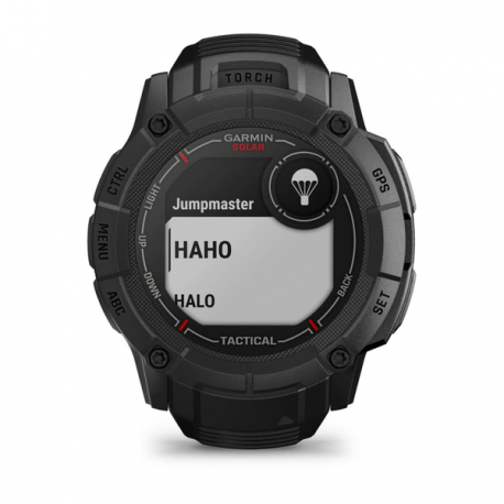 Garmin Instinct 2X Solar - Tactical Edition - 50 mm - fiber-reinforced polymer - Yes smart watch with band - wrist size: 145-228 mm - monochrome - 64 MB - Bluetooth, ANT+ - 67 g - black - 11