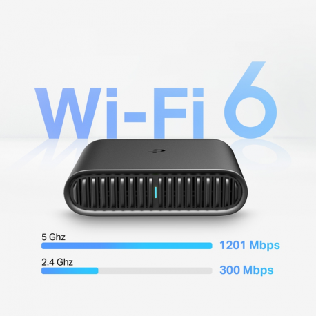 TP-Link TL-WR1502X V1 - Wireless router 1-port switch - 1GbE - Wi-Fi 5, Wi-Fi 6 - Dual Band - 3