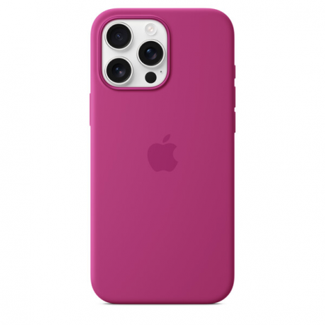 Apple - Back cover for mobile phone - MagSafe compatibility - silicone - Fuchsia - for iPhone 16 Pro Max - 2