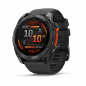 Garmin Fenix 8 - 51 mm - slate grey - sport watch with band - silicone - black - wrist size: 127-210 mm - display 1.4" - 32 GB - Bluetooth, Wi-Fi, ANT+ - 102 g