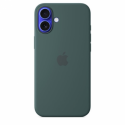Apple - Back cover for mobile phone - MagSafe compatibility - silicone - lake green - for iPhone 16 Plus