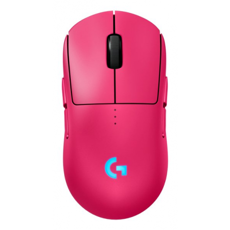 Logitech G PRO 2 - Mouse - gaming - right and left-handed - optical - 8 buttons - wireless, wired - 2.4 GHz, USB - USB Logitech LIGHTSPEED receiver - pink - 0