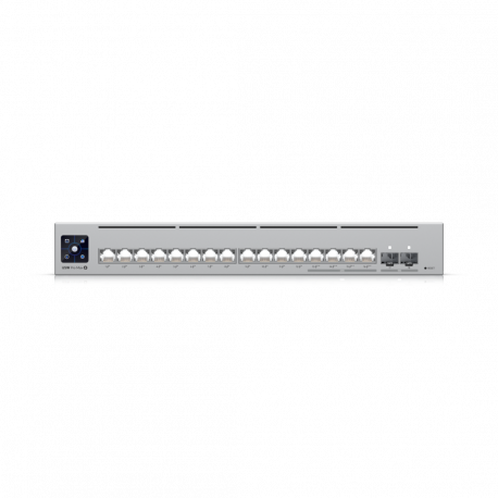 Ubiquiti UniFi Switch Pro Max 16 PoE - Switch - L3 - Managed - 12 x 10 / 100 / 1000 (12 PoE+, 4 PoE++) + 4 x 2.5GBase-T + 2 x 10 Gigabit Ethernet - desktop, rack-mountable - PoE++ (180 W) - DC - 2