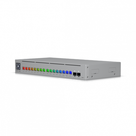 Ubiquiti UniFi Switch Pro Max 16 PoE - Switch - L3 - Managed - 12 x 10 / 100 / 1000 (12 PoE+, 4 PoE++) + 4 x 2.5GBase-T + 2 x 10 Gigabit Ethernet - desktop, rack-mountable - PoE++ (180 W) - DC - 6
