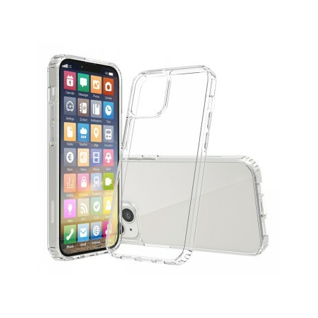 Screenor Bumper - Back cover for mobile phone - thermoplastic polyurethane (TPU), acrylic - transparent - for Apple iPhone 16 Pro - 0
