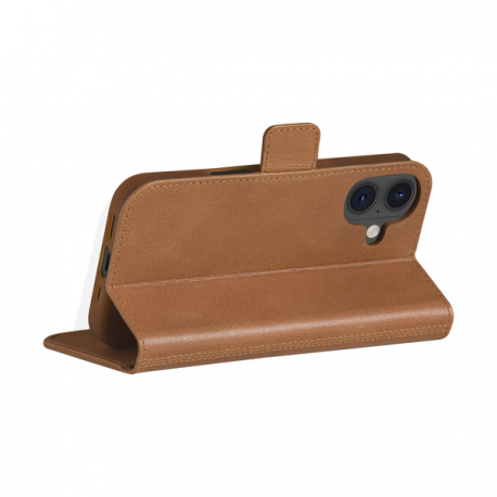dbramante1928 Copenhagen - Flip cover for mobile phone - full-grain leather - tan - for Apple iPhone 16 - 2
