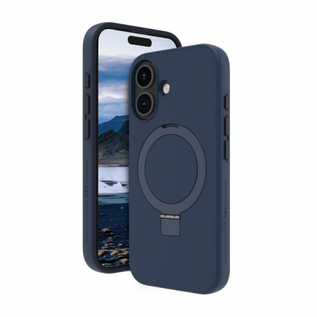 dbramante1928 Iceland Ultra - Back cover for mobile phone - kickstand - MagSafe compatibility - D3O, plastic - blue - for Apple iPhone 16 Plus - 0