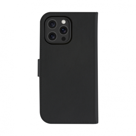 dbramante1928 Lynge - Flip cover for mobile phone - MagSafe compatibility - full-grain leather - black - for Apple iPhone 16 Pro Max - 3