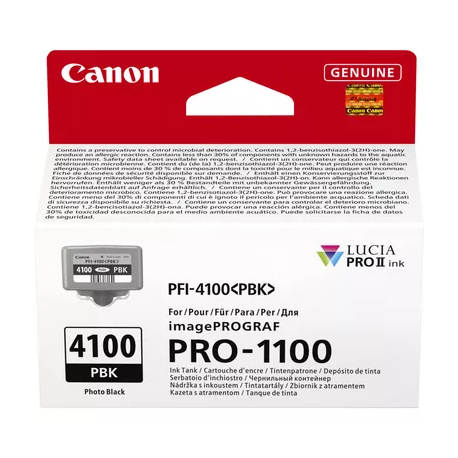 Canon PFI-4100 PBK - 80 ml - photo black - original - hanging box - ink tank - for imagePROGRAF PRO-1100 - 2