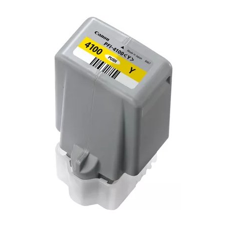 Canon PFI-4100 Y - 80 ml - yellow - original - hanging box - ink tank - for imagePROGRAF PRO-1100 - 0