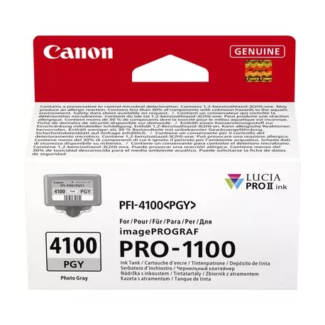 Canon PFI-4100 PGY - 80 ml - photo gray - original - hanging box - ink tank - for imagePROGRAF PRO-1100 - 2