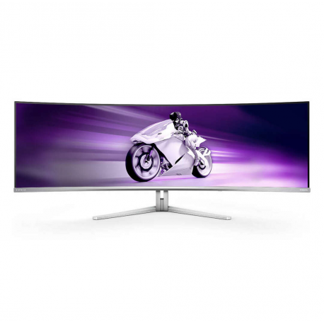 Philips Evnia 8000 49M2C8900L - OLED monitor - gaming - curved - 49" (48.9" viewable) - 5120 x 1440 Dual Quad HD @ 144 Hz - 1000 cd / m² - 1000000:1 - DisplayHDR 400 True Black - 0.03 ms - 2xHDMI, DisplayPort, USB-C - speakers with subwoofer - white - 22