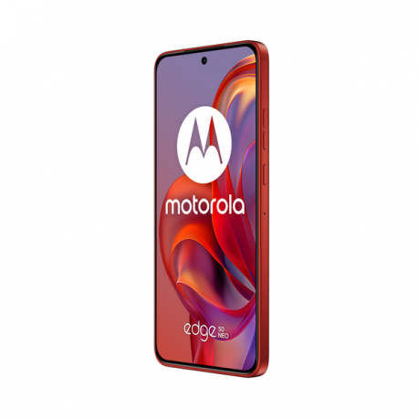 Motorola Edge 50 Neo - 5G smartphone - dual-SIM - RAM 12 GB  /  Internal Memory 512 GB - pOLED display - 6.4" - 2670 x 1220 pixels (120 Hz) - 3x rear cameras 50 MP, 13 MP, 10 MP - front camera 32 MP - pantone poinciana - 4