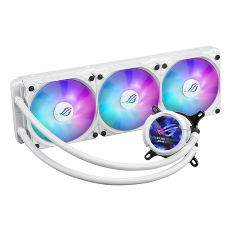 ASUS ROG STRIX LC III 360 ARGB LCD - White Edition - processor liquid cooling system - (for: AM4, LGA1200, LGA1700, AM5, LGA115x Socket) - 120 mm - white - 4