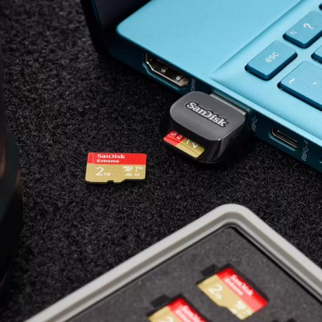 SanDisk QuickFlow - Card reader (microSD, microSDHC, microSDHC UHS-I, microSDXC, microSDXC UHS-I) - USB 3.2 Gen 1 - 2