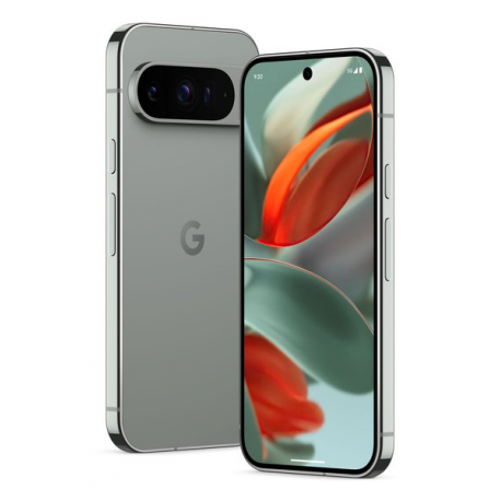 Google Pixel 9 Pro XL - 5G smartphone - dual-SIM - RAM 16 GB  /  Internal Memory 256 GB - OLED display - 6.8" - 2992 x 1344 pixels (120 Hz) - 3x rear cameras 50 MP, 48 MP, 48 MP - front camera 42 MP - hazel - 3