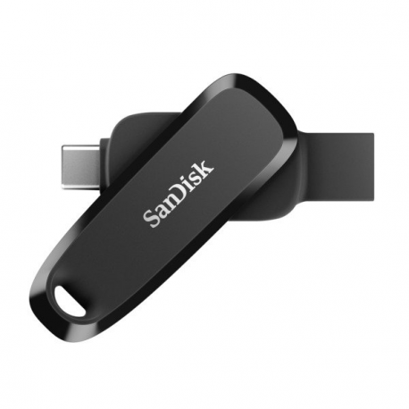 SanDisk Phone - USB flash drive - 64 GB - USB 3.2 Gen 1  /  USB-C - black - 0