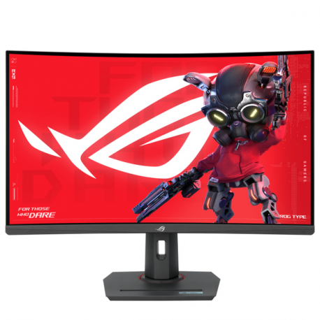 ASUS ROG Strix XG32WCMS - LED monitor - gaming - curved - 32" (31.5" viewable) - 2560 x 1440 QHD @ 280 Hz - Rapid VA - 400 cd / m² - 4000:1 - DisplayHDR 400 - 1 ms - HDMI, DisplayPort, USB-C - black - 0