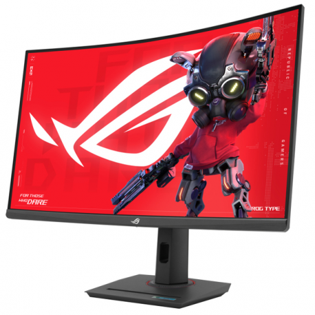 ASUS ROG Strix XG32WCMS - LED monitor - gaming - curved - 32" (31.5" viewable) - 2560 x 1440 QHD @ 280 Hz - Rapid VA - 400 cd / m² - 4000:1 - DisplayHDR 400 - 1 ms - HDMI, DisplayPort, USB-C - black - 1