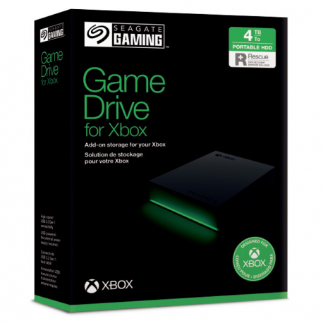 Seagate Game Drive for Xbox STKX5000403 - Hard drive - 5 TB - external (portable) - USB 3.2 Gen 1 (USB-C connector) - with 3 years Seagate Rescue Data Recovery - 5