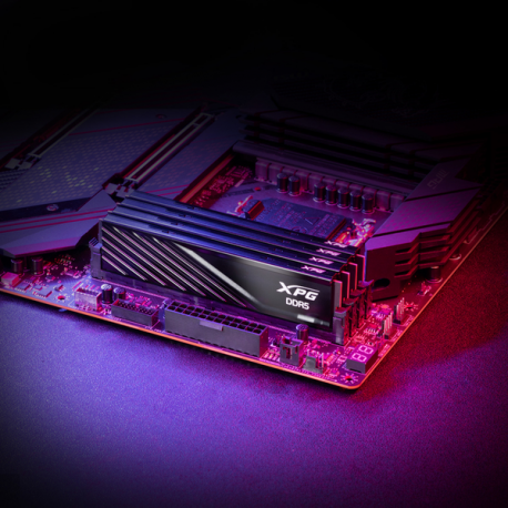 XPG LANCER BLADE RGB - DDR5 - kit - 16 GB: 2 x 8 GB - DIMM 288-pin low profile - 6400 MT / s - CL32 - 1.1 - 1.4 V - on-die ECC - black - 1