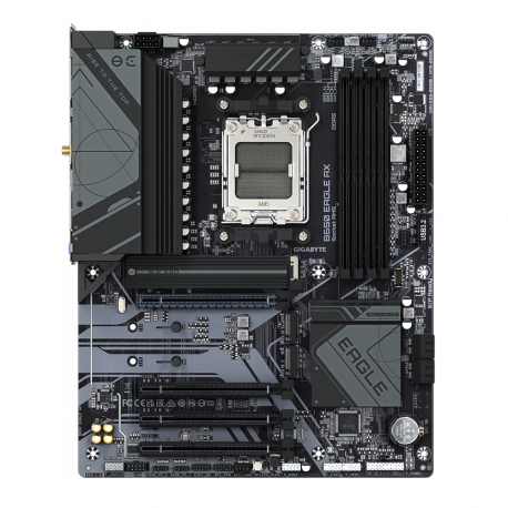 Gigabyte B650 EAGLE - Motherboard - ATX - Socket AM5 - AMD B650 Chipset - USB-C 3.2 Gen 1, USB 3.2 Gen 2, USB 3.2 Gen 1 - Gigabit LAN - onboard graphics (CPU required) - HD Audio (8-channel) - 1