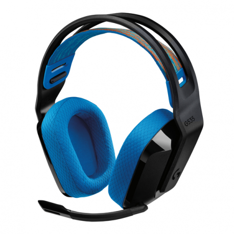 Logitech G G535 - Headset - full size - LIGHTSPEED - wireless - black - Discord Certified - 0