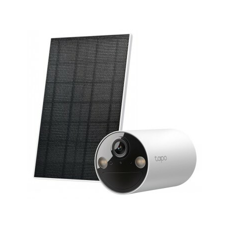 Tapo C410 KIT V1 - Network surveillance camera - indoor, outdoor - weatherproof - colour (Day&Night) - 3 MP - 2304 x 1296 - 2K - fixed focal - audio - wireless - Wi-Fi - 2.4GHz radio - H.264 - with Tapo A201 solar panel - 0
