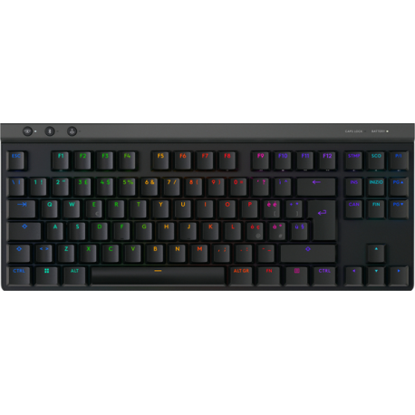 Logitech G G515 - Keyboard - LIGHTSPEED - TKL - backlit - wireless - 2.4 GHz, Bluetooth, USB - black - 0
