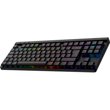Logitech G G515 - Keyboard - LIGHTSPEED - TKL - backlit - wireless - 2.4 GHz, Bluetooth, USB - black - 3