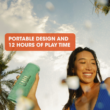 JBL Flip 6 - Speaker - for portable use - wireless - Bluetooth 5.1 - 2-way - Ocean blue - 10