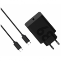 Motorola - Power adapter - 68 Watt - PD (24 pin USB-C) - on cable: USB-C - Europe