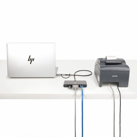 USB-C / USB-A HUB - GBE - RS232 A HUB GB ETHERNET RS232 SERI - 4