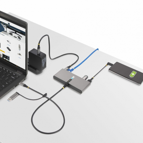 USB-C / USB-A HUB - GBE - RS232 A HUB GB ETHERNET RS232 SERI - 7