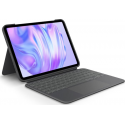 Logitech Combo Touch - Keyboard and folio case - with trackpad - backlit - Apple Smart connector - QWERTY - Nordic (Danish / Finnish / Norwegian / Swedish) - graphite