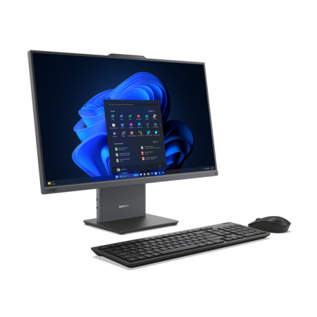 Lenovo ThinkCentre neo 50a 27 Gen 5 12SB - All-in-one with monitor stand - Core i5 13420H / up to 4.6 GHz - RAM 16 GB - SSD 512 GB - TCG Opal Encryption 2, NVMe - UHD Graphics - Gigabit Ethernet, Bluetooth 5.2, IEEE 802.11ax (Wi-Fi 6) - Win 11 Pro - monitor: LED 27" 1920 x 1080 (Full HD) @ 100 Hz touchscreen - keyboard: Nordic - luna grey - Lenovo TopSeller - with 3 Years Lenovo Onsite Support, CO2 Offset 0.5 ton (2nd Gen) - 3