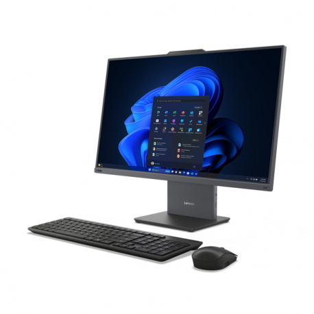 Lenovo ThinkCentre neo 50a 27 Gen 5 12SB - All-in-one with monitor stand - Core i5 13420H / up to 4.6 GHz - RAM 16 GB - SSD 512 GB - TCG Opal Encryption 2, NVMe - UHD Graphics - Gigabit Ethernet, Bluetooth 5.2, IEEE 802.11ax (Wi-Fi 6) - Win 11 Pro - monitor: LED 27" 1920 x 1080 (Full HD) @ 100 Hz touchscreen - keyboard: Nordic - luna grey - Lenovo TopSeller - with 3 Years Lenovo Onsite Support, CO2 Offset 0.5 ton (2nd Gen) - 4