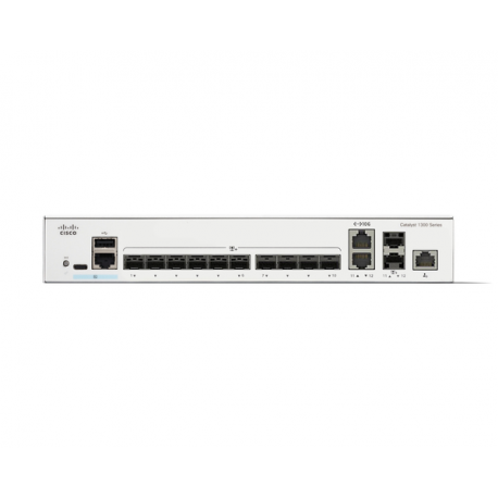 Cisco Catalyst 1300-12XS - Switch - L3 - smart - 12 x 10GBase-X + 2 x combo 10 Gigabit SFP+ / RJ-45 - rack-mountable - 1