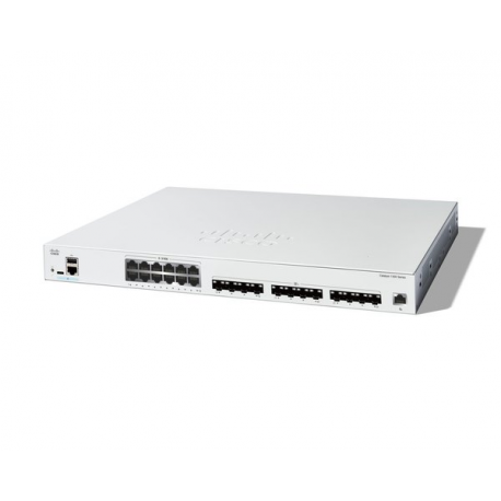 Cisco Catalyst 1300-24XTS - Switch - L3 - smart - 24 x Gigabit Ethernet + 4 x 10 Gigabit SFP+ - rack-mountable - PoE+ (195 W) - 0