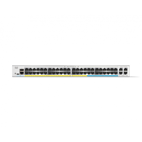 Cisco Catalyst 1300-48MGP-4X - Switch - L3 - Managed - 48 x 10 Gigabit Ethernet + 4 x 10 Gigabit SFP+ - rack-mountable - PoE+ (370 W) - 1