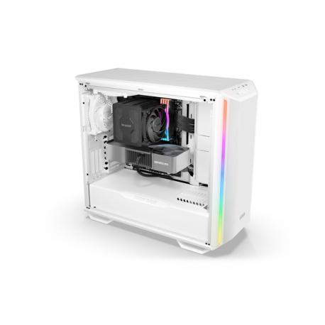 be quiet! Dark Base 701 - Midi-tower - extended ATX - windowed side panel (tempered glass) - no power supply (ATX  /  PS / 2) - white - USB / Audio - 1