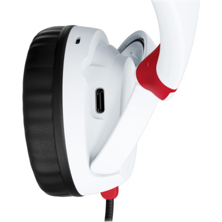 HyperX Cloud Mini - Headset - on-ear - Bluetooth - wireless, wired - active noise cancelling - 3.5 mm jack - white - 1