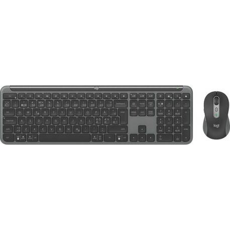 Logitech Signature Slim Combo MK950 - Keyboard and mouse set - wireless - Bluetooth 5.1 LE - QWERTY - Nordic - graphite - 0