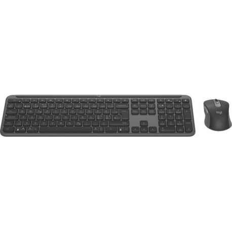 Logitech Signature Slim Combo MK950 - Keyboard and mouse set - wireless - Bluetooth 5.1 LE - QWERTY - Nordic - graphite - 1