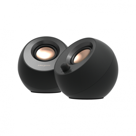 Creative Pebble V3 - Speakers - for PC - 2.0-channel - wireless - Bluetooth - USB - 8 Watt (Total) - black - 1
