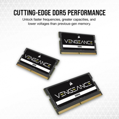 CORSAIR Vengeance - DDR5 - module - 16 GB - SO-DIMM 262-pin - 5200 MHz  /  PC5-41600 - CL44 - 1.1 V - 4