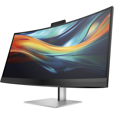 HP 740pm - Series 7 Pro - LED monitor - curved - 40" (39.7" viewable) - 5120 x 2160 WUHD @ 60 Hz - IPS - 300 cd / m² - 1000:1 - 5 ms - 2xThunderbolt 3, HDMI, DisplayPort - speakers - black, silver - 20